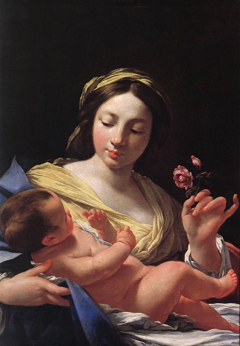 シモン・ヴーエ『薔薇の聖母』／17世紀前半／マルセイユ美術館