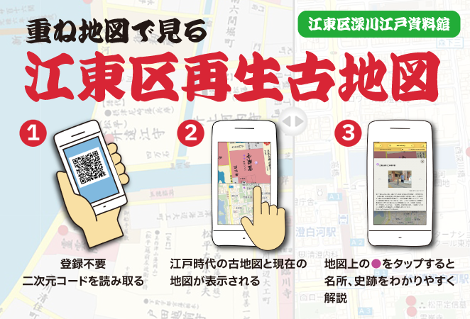 重ね地図「江東区再生古地図」