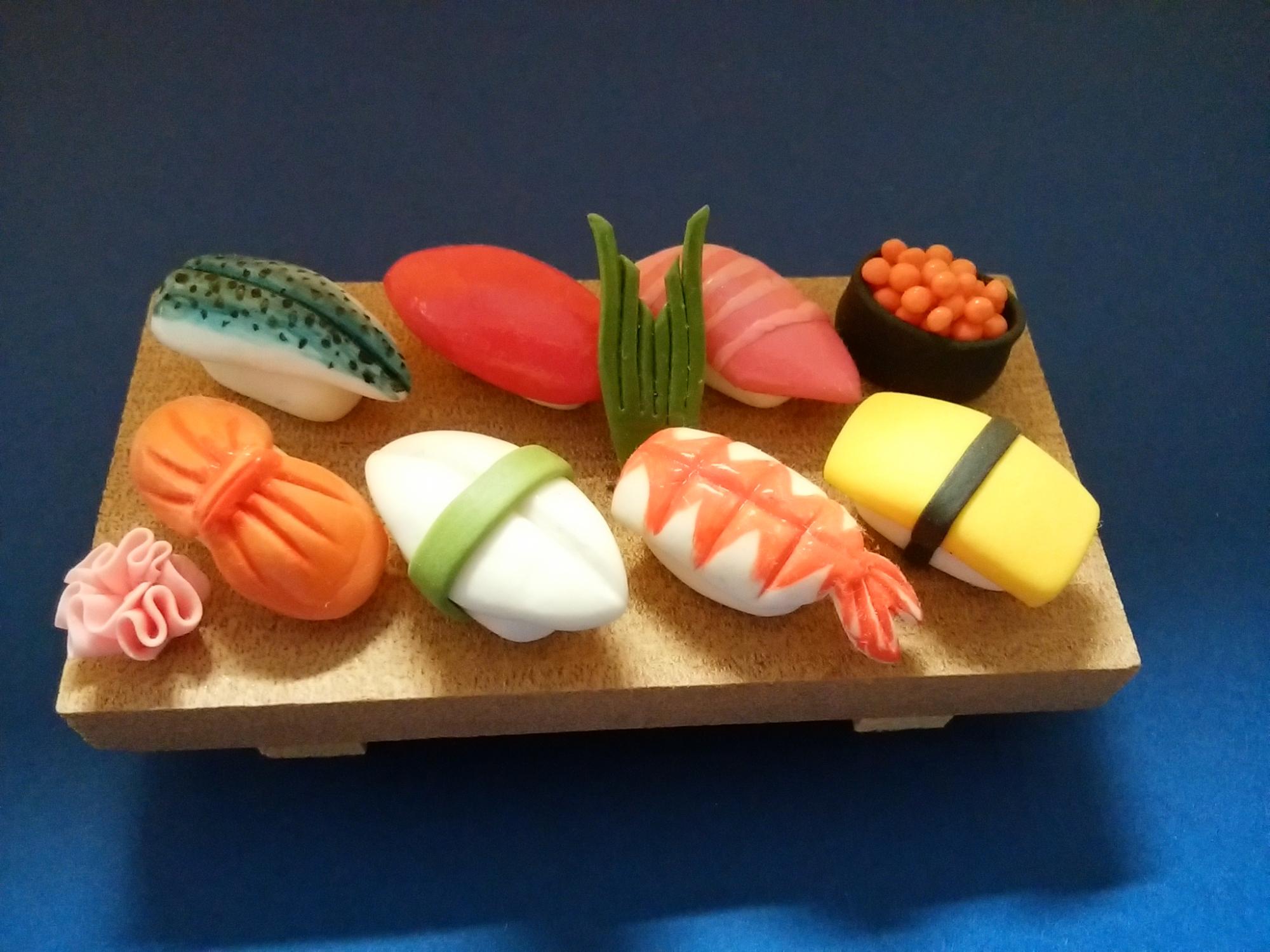 （11）樹脂粘土で作る江戸前寿司