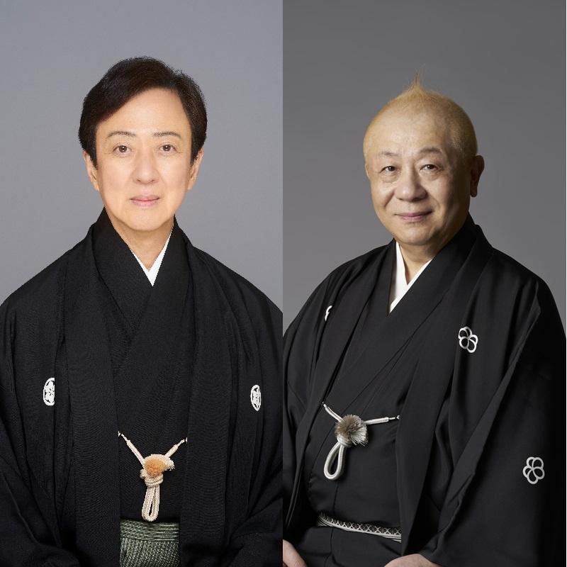 左：坂東玉三郎、右：春風亭小朝